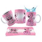 Caneca 325ml Stitch Angel Love Eu sou a metade dela