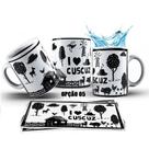 Caneca 325ml Xilogravura Nordeste Eu Amo Cuscuz