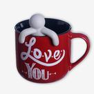 Caneca 350ml c/infusor p/chá Love You Mickey e Minnie