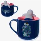 Caneca 350ml c/infusor p/ cha snoopy bloom