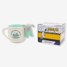 Caneca 350ml com infusor p/ chá snoopy float zona criativa