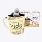 Caneca 350ml Com Infusor Para Cha Melhores Momentos
