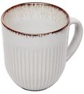 Caneca 380ml De Cerâmica Linear Cinza