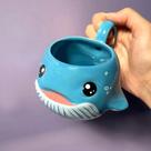 Caneca 3D Baleia Olhos Abertos Cerâmica 250ml Broglio