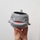 Caneca 3D Baleia Olhos Fechados Cerâmica 250ml Broglio