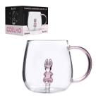 Caneca 3D Em Vidro Borossilicato 350mL AllMix Imagens A Escolher Xícara Presente Caneca 3D Em Vidro Borossilicato 350mL AllMix Imagens A Escolher Xícara Presente