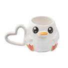 Caneca 3d Pato Patinho Cerâmica Divertida Enfeite Presente 360ml