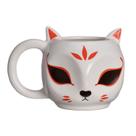 Caneca 3D Raposa Japonesa 300 ML Cerâmica Divertida Enfeite