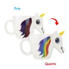 Caneca 3D Unicórnio Termossensível Crina e Olhos Mudam De Cor