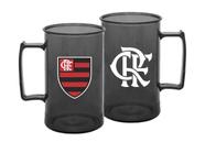 Caneca acrilica 400ml times - flamengo fume