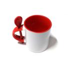 Caneca Alça De Colher Colorida Para Sublimação 325ml