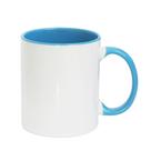 Caneca Alça e interior azul bebe