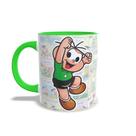Caneca Alça E Interior Colorido Turma Da Mônica