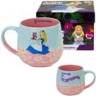 Caneca Alice No País das Maravilhas Cerâmica 400ML + Caixa Presente Oficial Disney - Zona Criativa