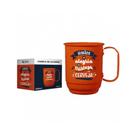 Caneca aluminio 500ml irmaos na luva