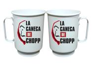 Caneca Alumínio Branca Personalizada 600ml - La Caneca de Chopp - 01 unid