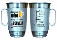Caneca Alumínio Personalizada 750ml- Não Tomo Juízo - 01 unid