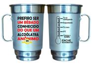Caneca Alumínio Personalizada 750ml- Prefiro Ser Conhecido - 01 unid
