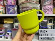 Caneca Amarela Tupperware 370 ml - Linha Importada