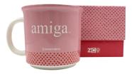 Caneca Amiga Definição Amizade Parceiras Bff 350ml Rosa