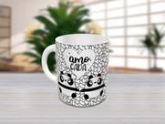 Caneca " amo cada pedacinho seu"
