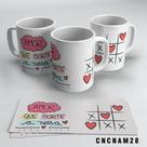Caneca Amor Que Sorte A Nossa Jogo Da Velha