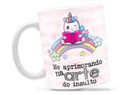 Caneca Arte do Insulto Divertida Porcelana Xícara 325ml + Caixa Presente