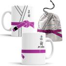 Caneca Artes Marciais Jiu-Jitsu Faixa Roxa com Saquinho Caneca Artes Marciais Jiu-Jitsu Faixa Roxa com Saquinho