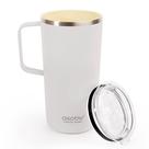 Caneca asobu Tower 600mL de aço isolado revestido interno de cerâmica