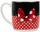 Caneca Assinada Minnie Mouse Laço Poá 300ml
