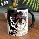 Caneca Asta Liebe Black Clover Anime - Xícara Porcelana Café Mangá 325ml Caneca Asta Liebe Black Clover Anime - Xícara Porcelana Café Mangá 325ml