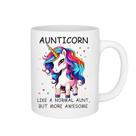 Caneca Aunticorn Unicorn Copo de café de cerâmica 350ml para tia