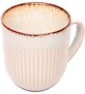 Caneca Avulsa 380ml De Cerâmica Linear Bege