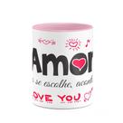 Caneca B-pink Namorados Amor não se escolhe