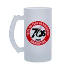 Caneca Barretos 2025 70 Anos Chope em Vidro Jateado 475mL