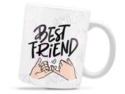 Caneca Best Friend Divertida Porcelana Xícara 325ml + Caixa Presente