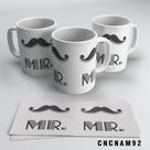 Caneca Bigode Mr em Cerâmica 325ml Caneca Bigode Mr em Cerâmica 325ml