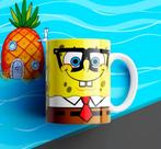 Caneca Bob Esponja Porcelana 325 ml - Amarela Oficial - Mais Vendida
