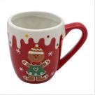 Caneca Boneco Ginger Bread Louça Natalina 350ML 10CM 1 UN