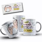 Caneca Branca Amigas Amizades Mod.3