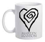 Caneca Branca Bandas De Rock Marilyn Manson Superstar Logo