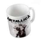 Caneca Branca Bandas De Rock Metallica Blackened Metal
