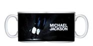 Caneca Branca Bandas De Rock Pop Michael Jackson Rei King