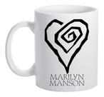 Caneca Branca De Bandas Rock Gotico Marilyn Manson Gothic