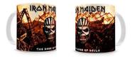 Caneca Branca De Bandas Rock Iron Maiden The Book Of Souls