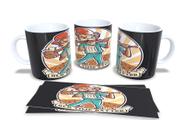 Caneca Branca de Porcelana Personalizada Estampa Variadas