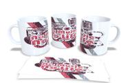 Caneca Branca de Porcelana Personalizada Tema Variados