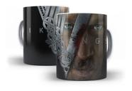 Caneca Branca De Porcelana Vikings Série - Mega Oferta!!!