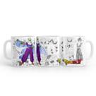 Caneca Branca Dragon Ball Mangá Picollo Cerâmica 325 Ml