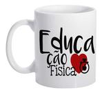 Caneca Branca Educação Fisica Professor Gym Academia